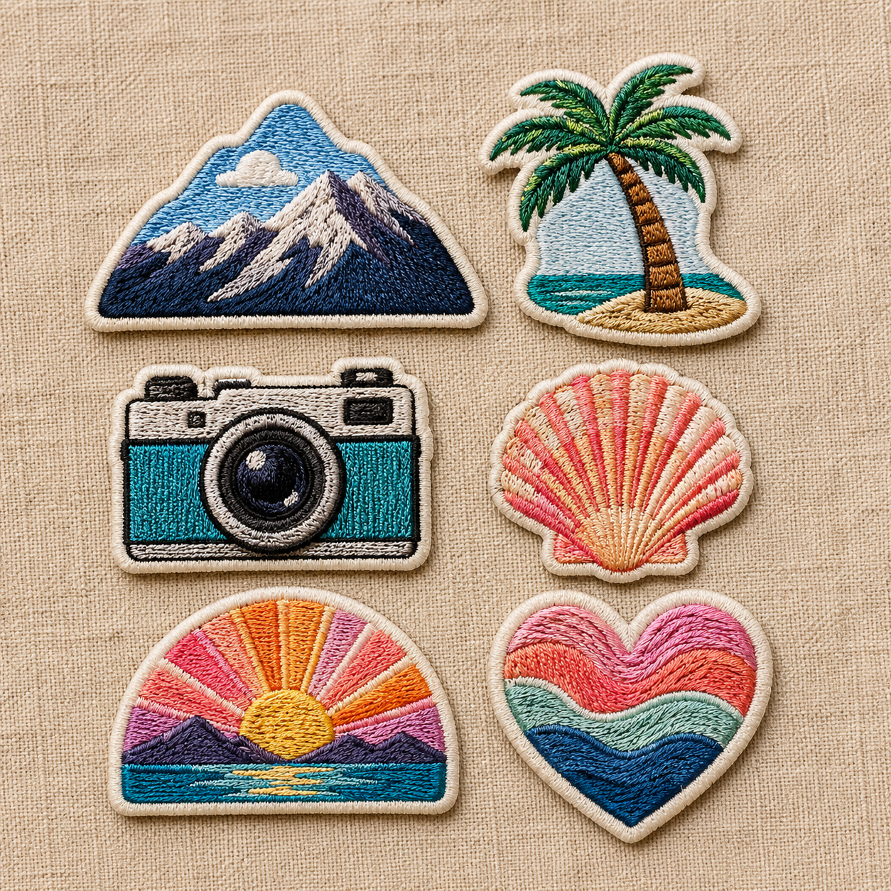 Bodynureva™ Adventure Embroidery Patch Set