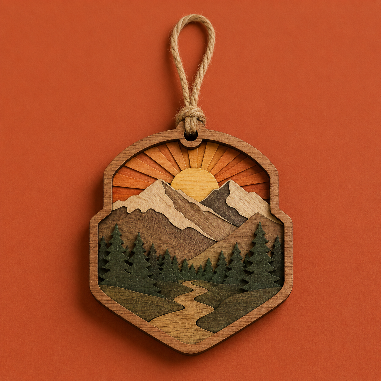 Bodynureva™ Wooden Travel Keepsake Ornament